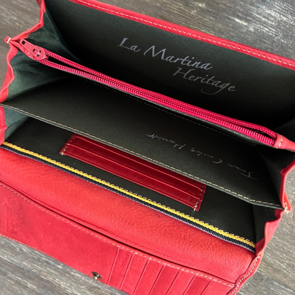 LA MARTINA Gorgeous nicely worn vintage designer Wallet, soft leather